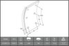 SAF 3057305800 Brake Lining Kit, drum brake